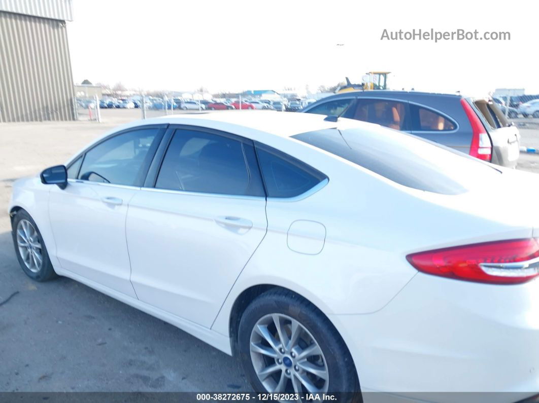 2017 Ford Fusion Se White vin: 3FA6P0HD2HR368243