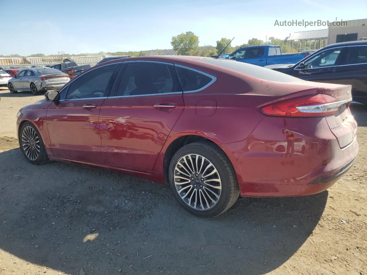 2018 Ford Fusion Se Красный vin: 3FA6P0HD2JR126901