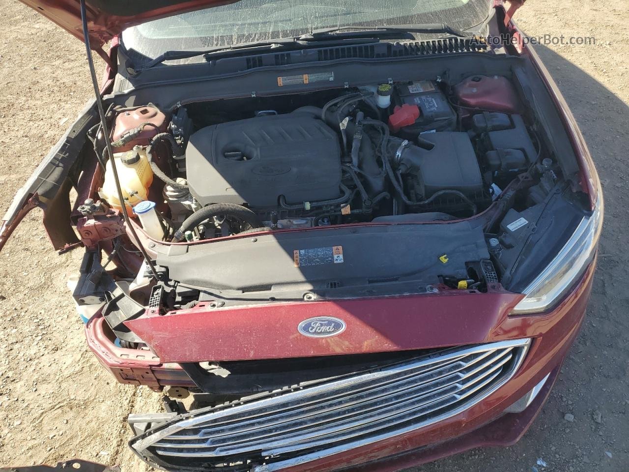 2018 Ford Fusion Se Red vin: 3FA6P0HD2JR126901