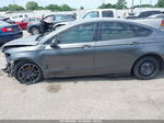 2018 Ford Fusion Se Gray vin: 3FA6P0HD2JR127319