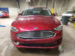 2018 Ford Fusion Se Maroon vin: 3FA6P0HD2JR164502