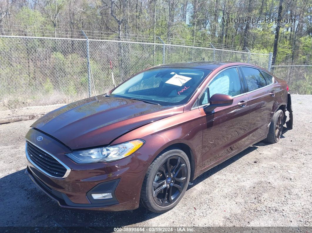 2019 Ford Fusion Se Brown vin: 3FA6P0HD2KR127631