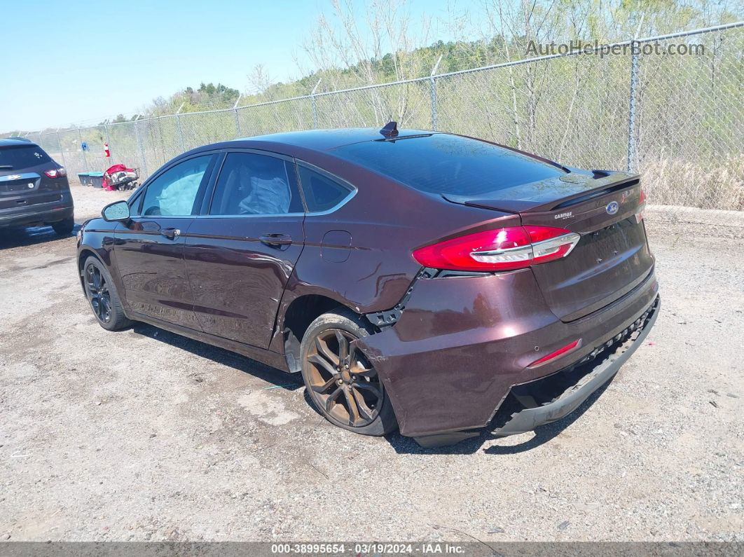 2019 Ford Fusion Se Brown vin: 3FA6P0HD2KR127631