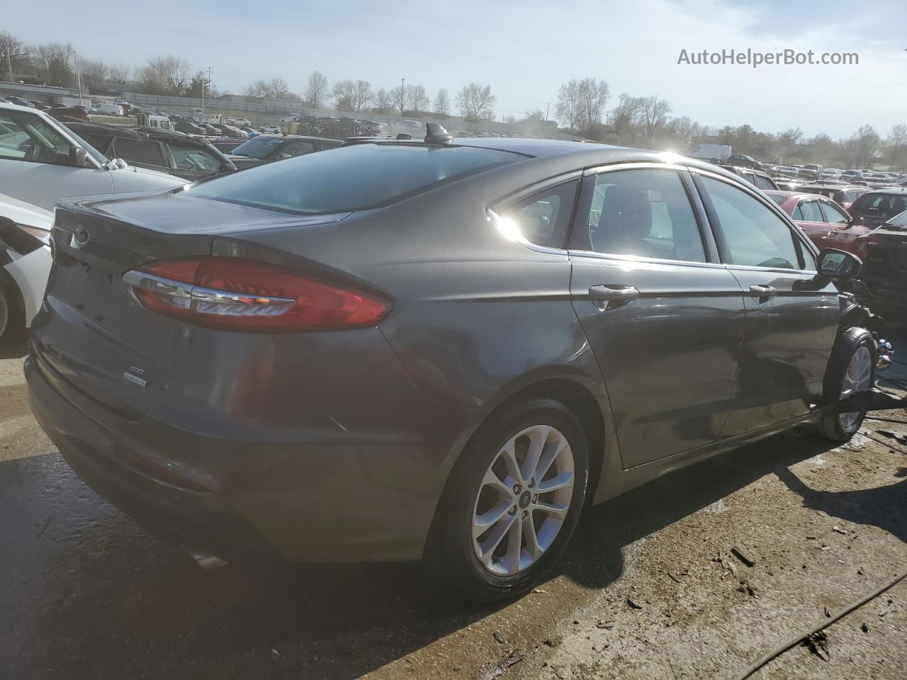 2019 Ford Fusion Se Угольный vin: 3FA6P0HD2KR145742