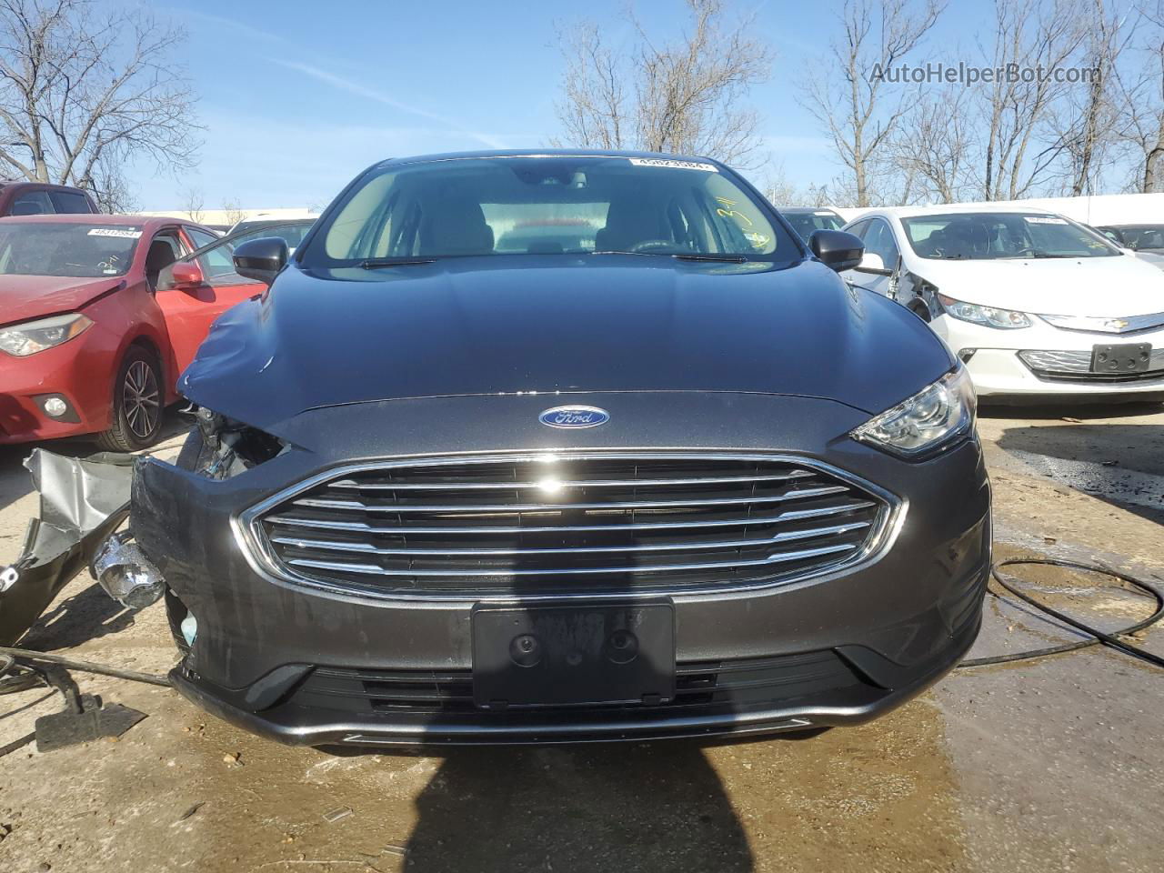 2019 Ford Fusion Se Угольный vin: 3FA6P0HD2KR145742