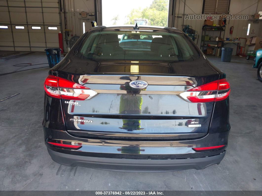 2019 Ford Fusion Se Черный vin: 3FA6P0HD2KR147751