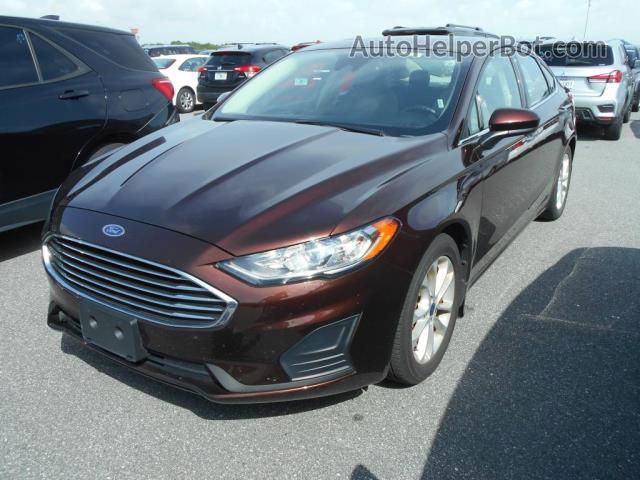 2019 Ford Fusion Se Red vin: 3FA6P0HD2KR173525