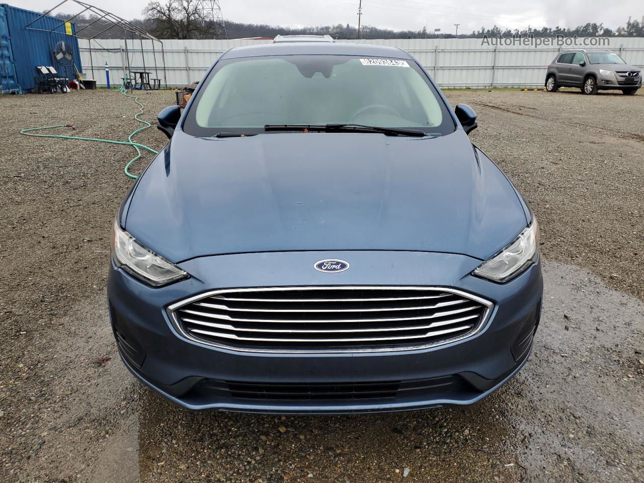 2019 Ford Fusion Se Blue vin: 3FA6P0HD2KR179325