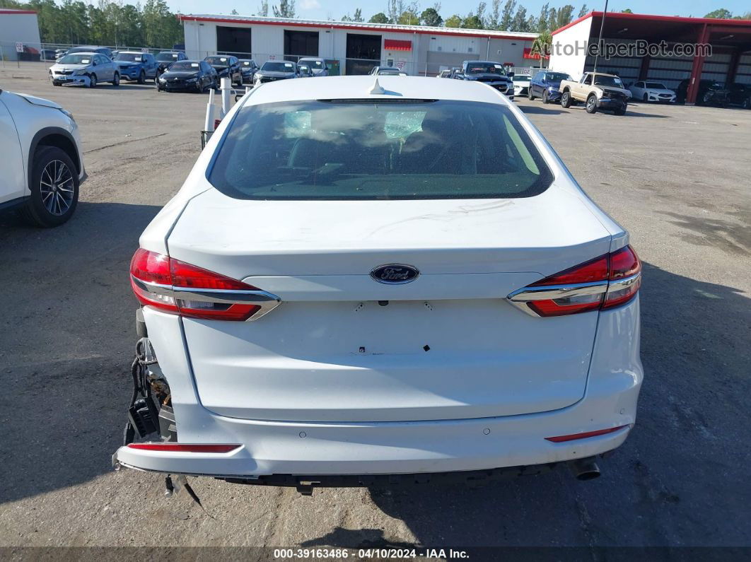 2019 Ford Fusion Se White vin: 3FA6P0HD2KR238888