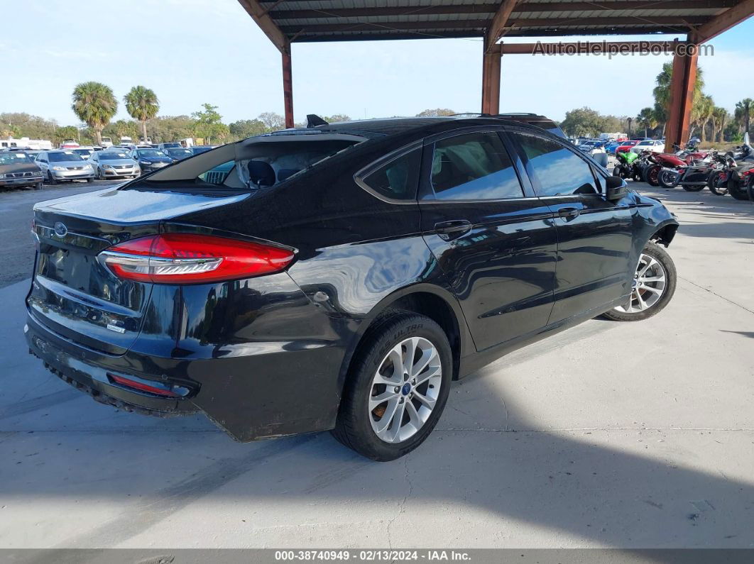 2019 Ford Fusion Se Black vin: 3FA6P0HD2KR243332