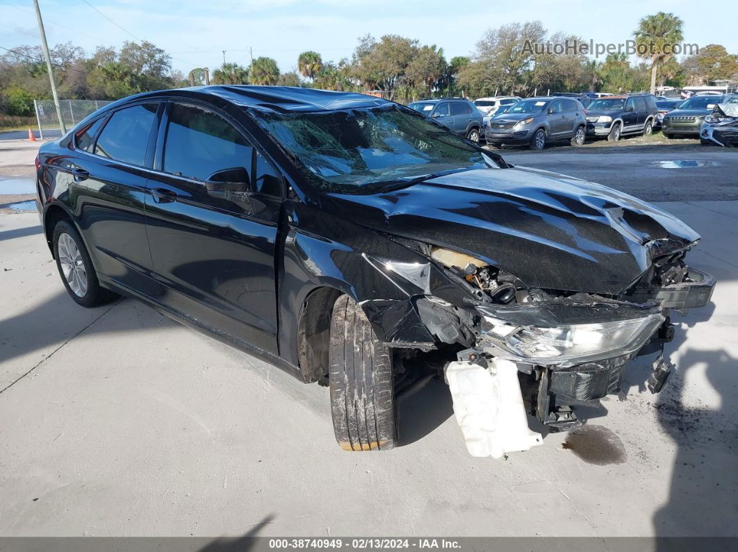 2019 Ford Fusion Se Black vin: 3FA6P0HD2KR243332