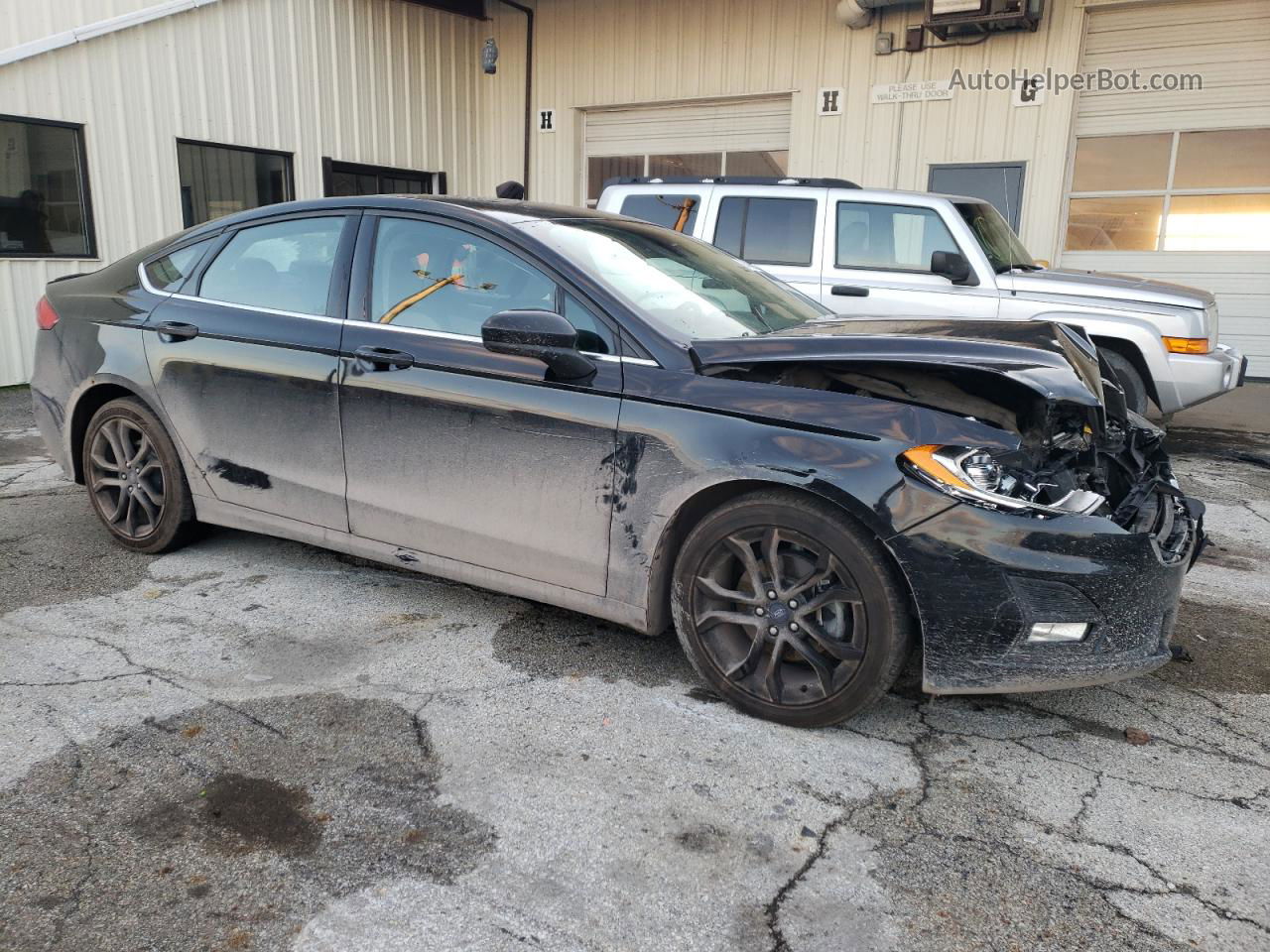 2019 Ford Fusion Se Black vin: 3FA6P0HD2KR276928