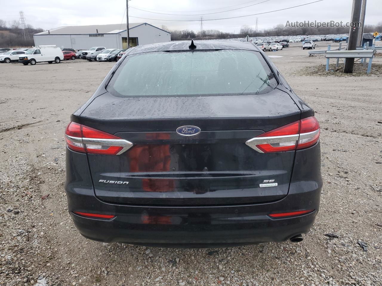 2020 Ford Fusion Se Черный vin: 3FA6P0HD2LR202300