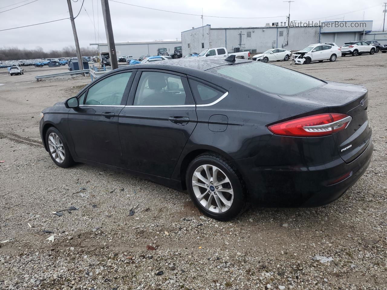 2020 Ford Fusion Se Черный vin: 3FA6P0HD2LR202300