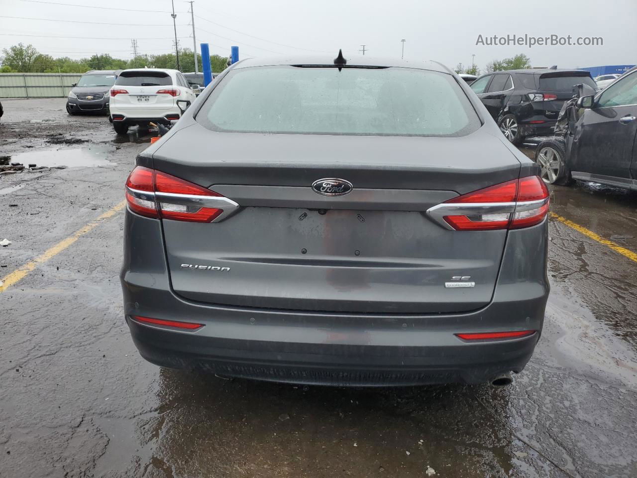 2020 Ford Fusion Se Серый vin: 3FA6P0HD2LR223647