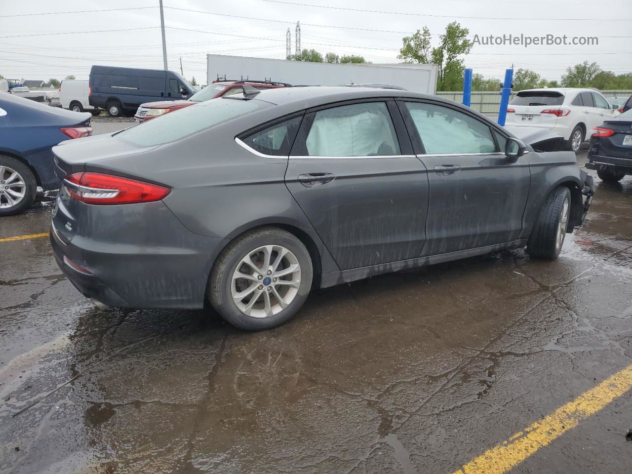 2020 Ford Fusion Se Серый vin: 3FA6P0HD2LR223647