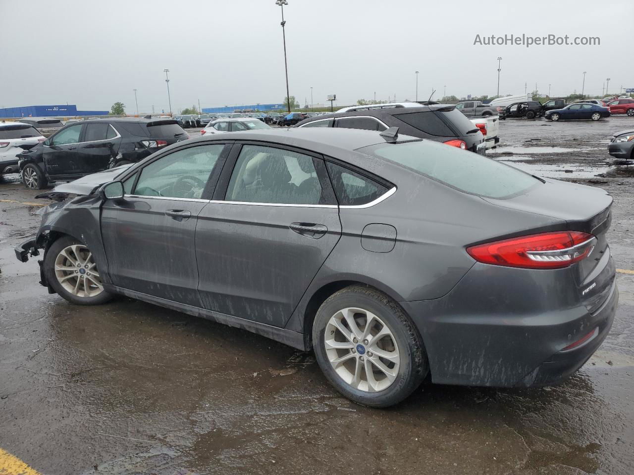 2020 Ford Fusion Se Серый vin: 3FA6P0HD2LR223647