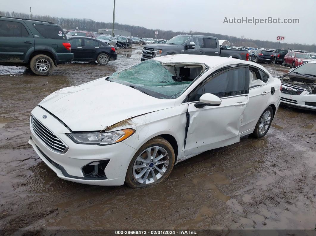 2020 Ford Fusion Se White vin: 3FA6P0HD2LR236396