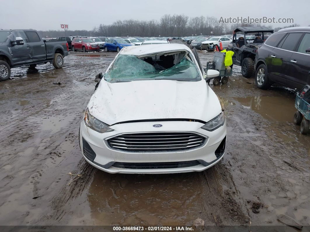 2020 Ford Fusion Se White vin: 3FA6P0HD2LR236396