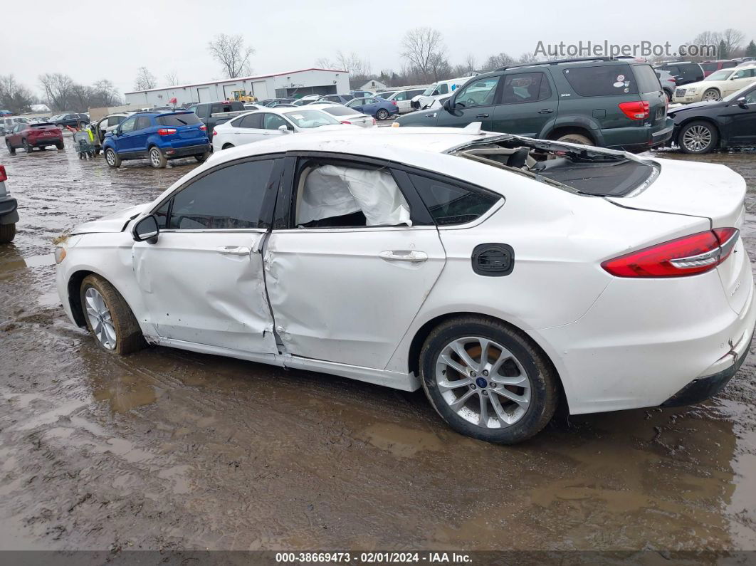 2020 Ford Fusion Se White vin: 3FA6P0HD2LR236396