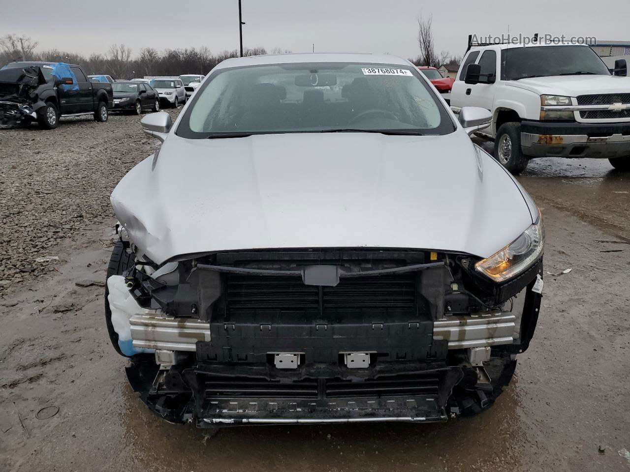 2014 Ford Fusion Se Silver vin: 3FA6P0HD3ER127464