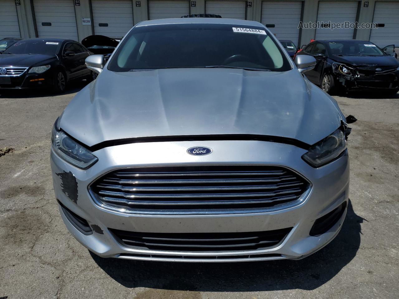 2014 Ford Fusion Se Silver vin: 3FA6P0HD3ER148170