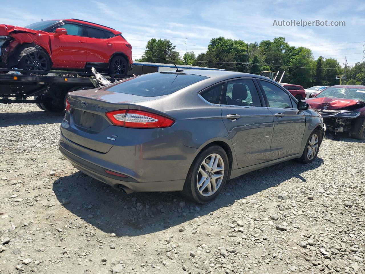 2014 Ford Fusion Se Charcoal vin: 3FA6P0HD3ER161744