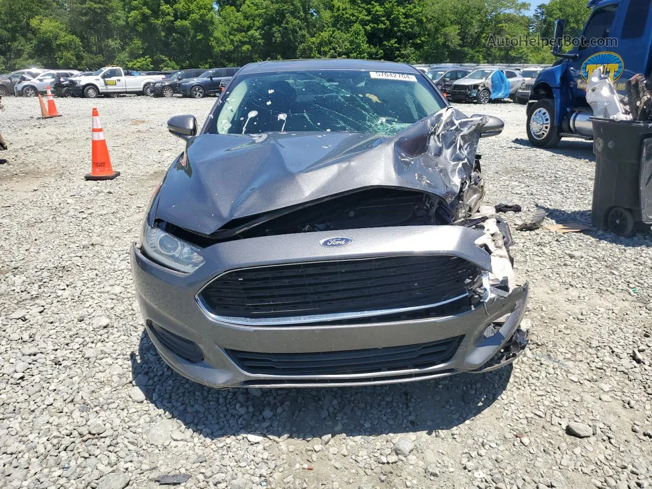 2014 Ford Fusion Se Charcoal vin: 3FA6P0HD3ER161744