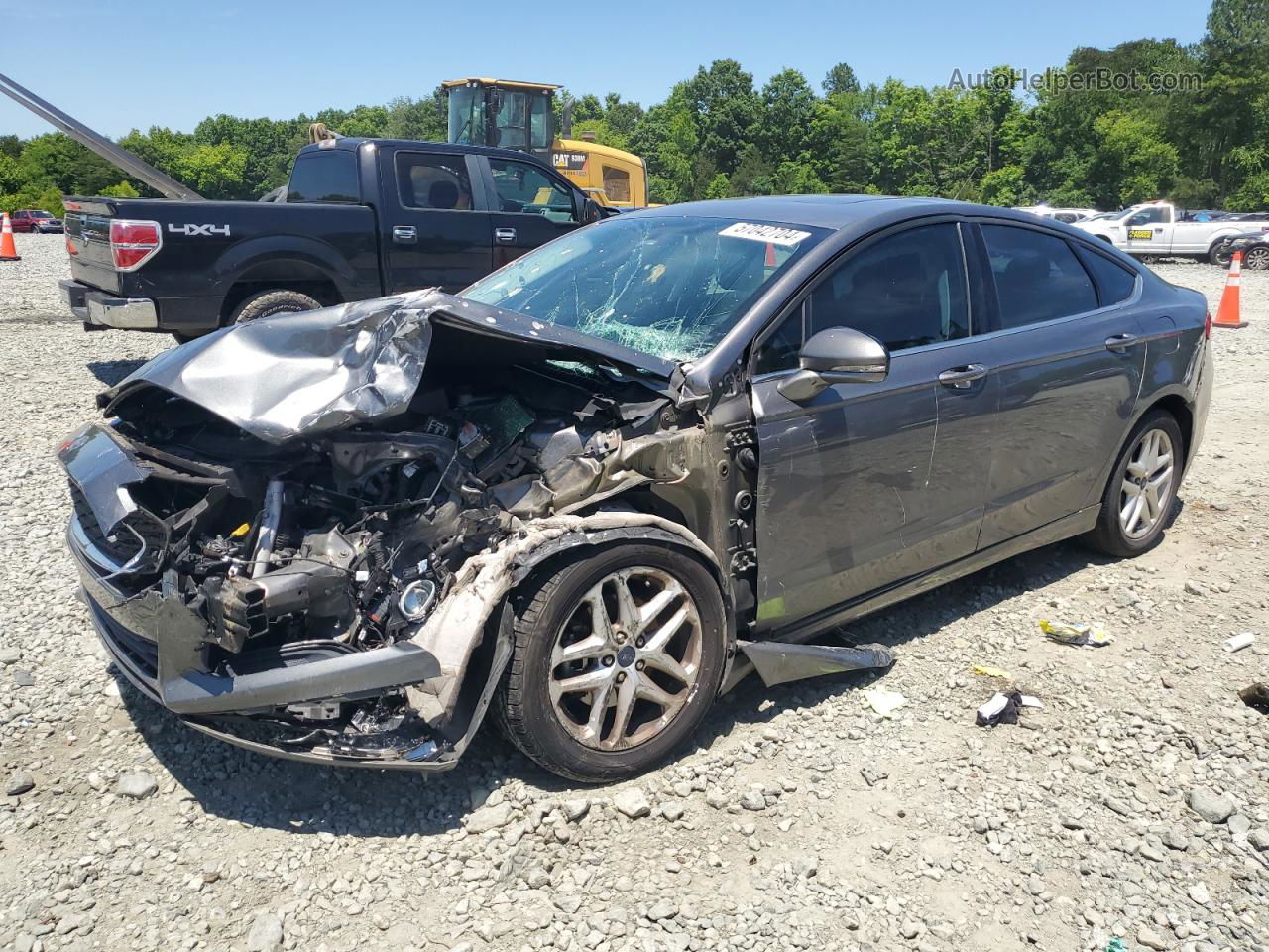 2014 Ford Fusion Se Charcoal vin: 3FA6P0HD3ER161744