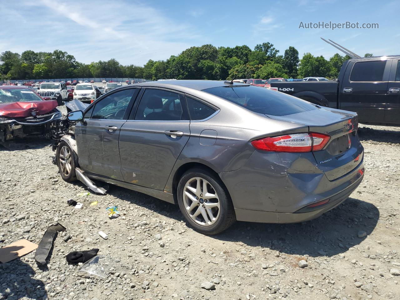 2014 Ford Fusion Se Charcoal vin: 3FA6P0HD3ER161744