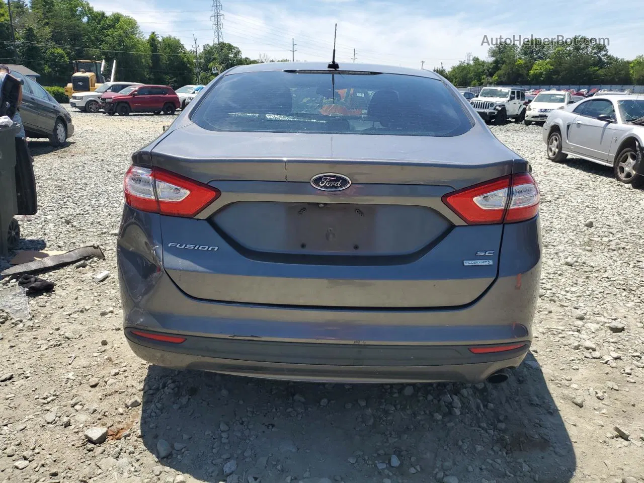 2014 Ford Fusion Se Charcoal vin: 3FA6P0HD3ER161744