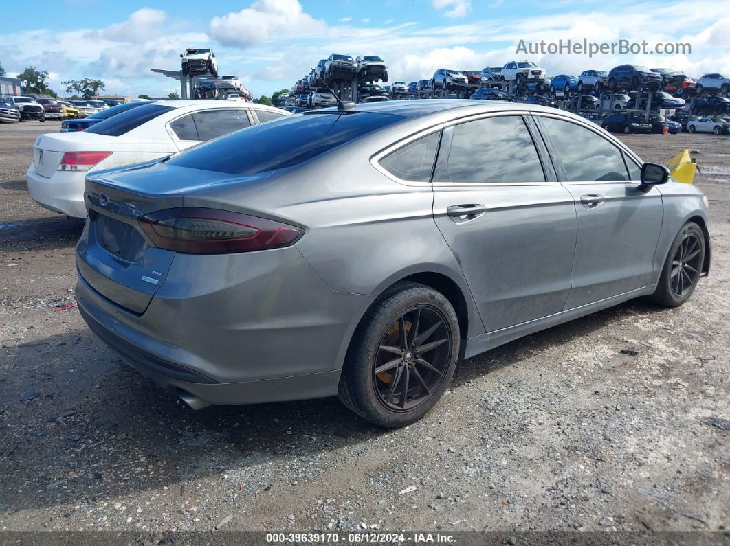 2014 Ford Fusion Se Gray vin: 3FA6P0HD3ER289188