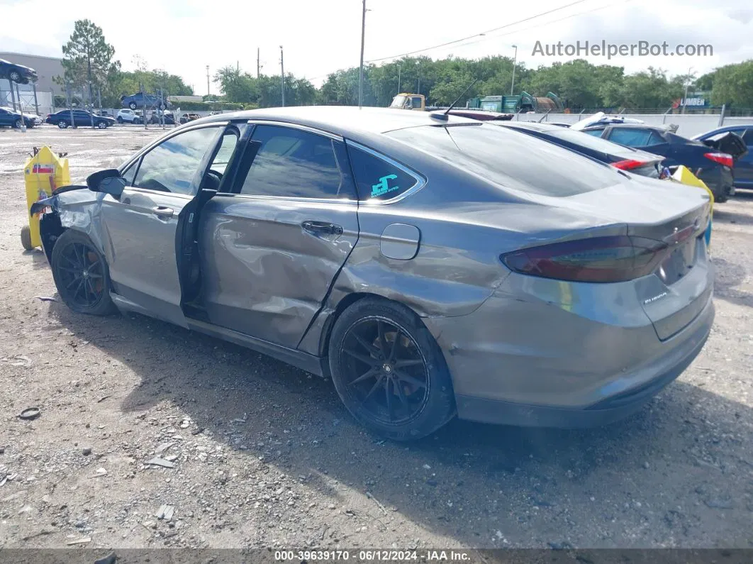 2014 Ford Fusion Se Gray vin: 3FA6P0HD3ER289188