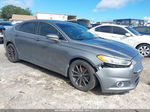 2014 Ford Fusion Se Gray vin: 3FA6P0HD3ER289188