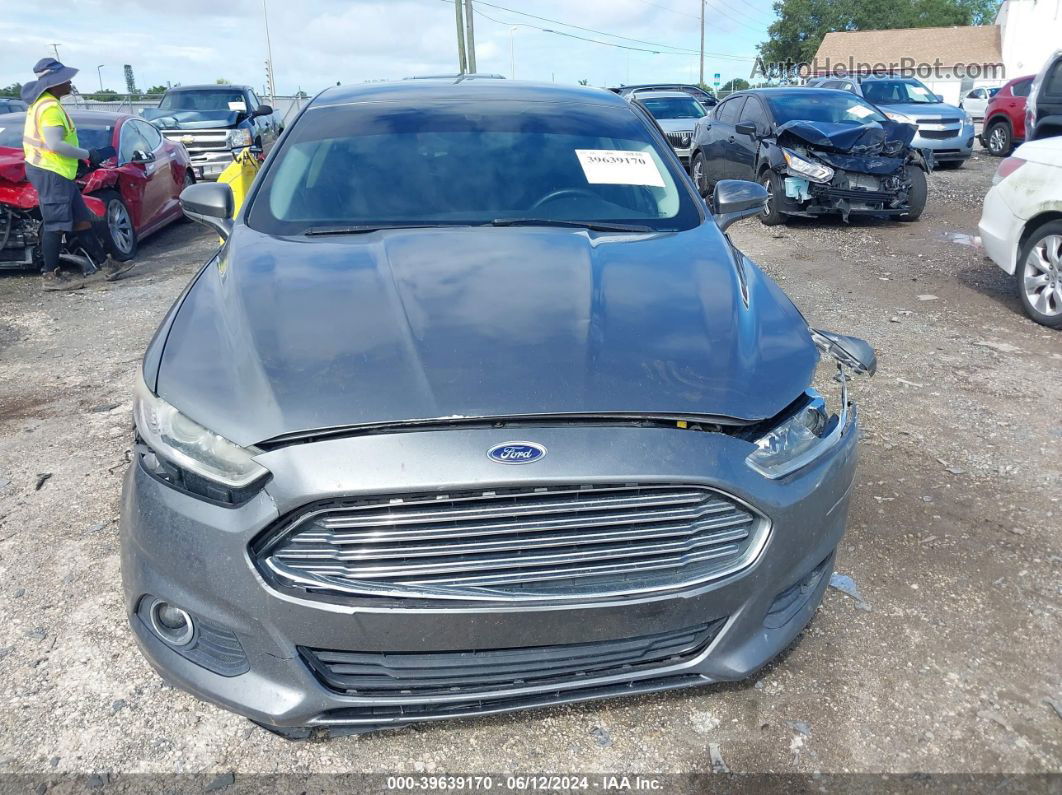 2014 Ford Fusion Se Gray vin: 3FA6P0HD3ER289188