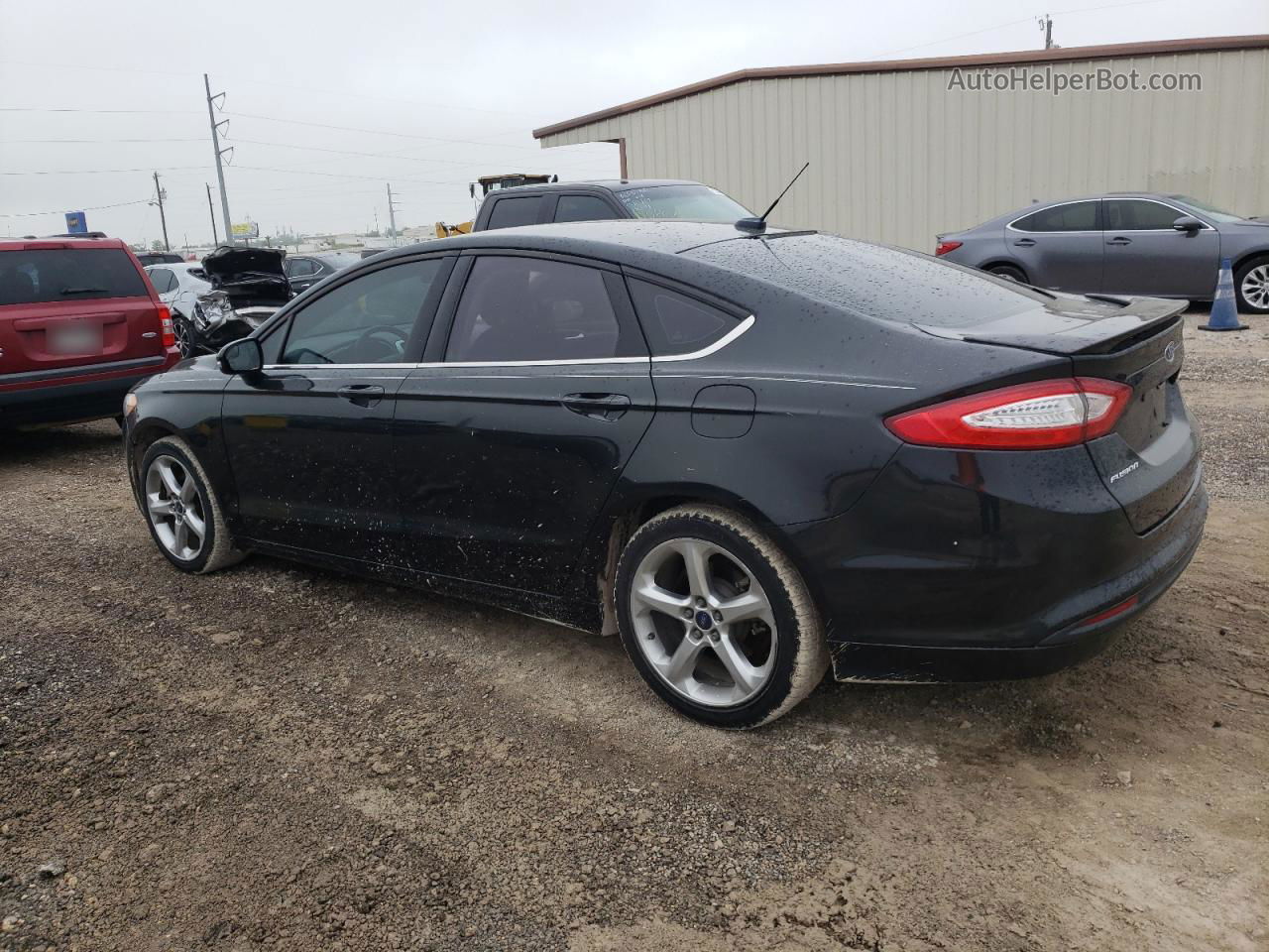 2014 Ford Fusion Se Black vin: 3FA6P0HD3ER315465