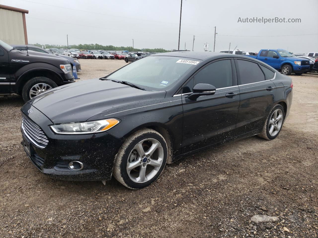 2014 Ford Fusion Se Черный vin: 3FA6P0HD3ER315465