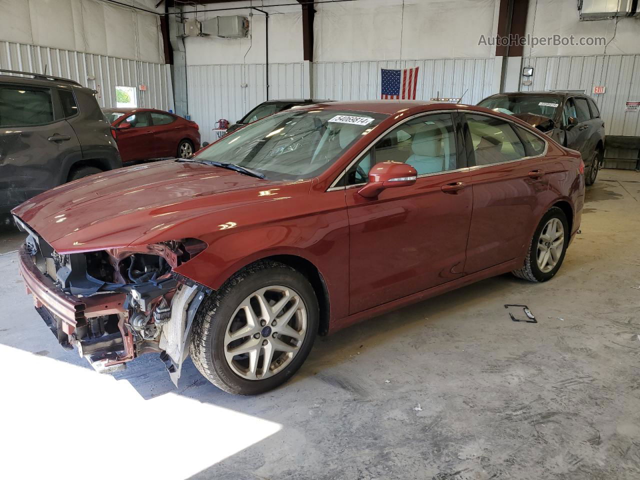 2014 Ford Fusion Se Orange vin: 3FA6P0HD3ER353259