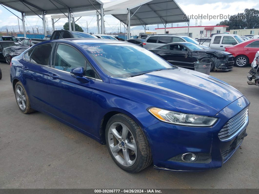 2014 Ford Fusion Se Blue vin: 3FA6P0HD3ER357022