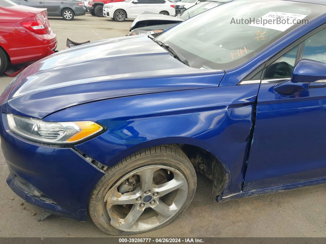 2014 Ford Fusion Se Blue vin: 3FA6P0HD3ER357022