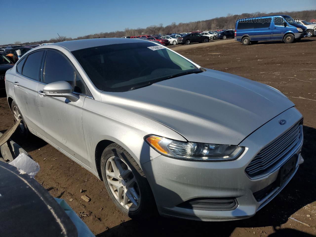 2015 Ford Fusion Se Silver vin: 3FA6P0HD3FR100198