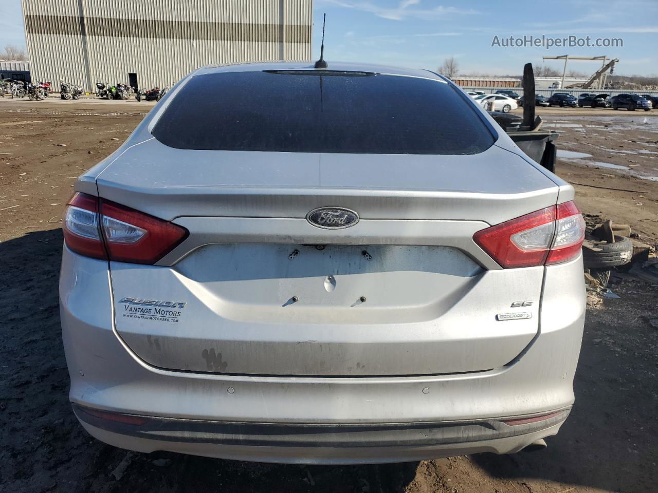 2015 Ford Fusion Se Silver vin: 3FA6P0HD3FR100198