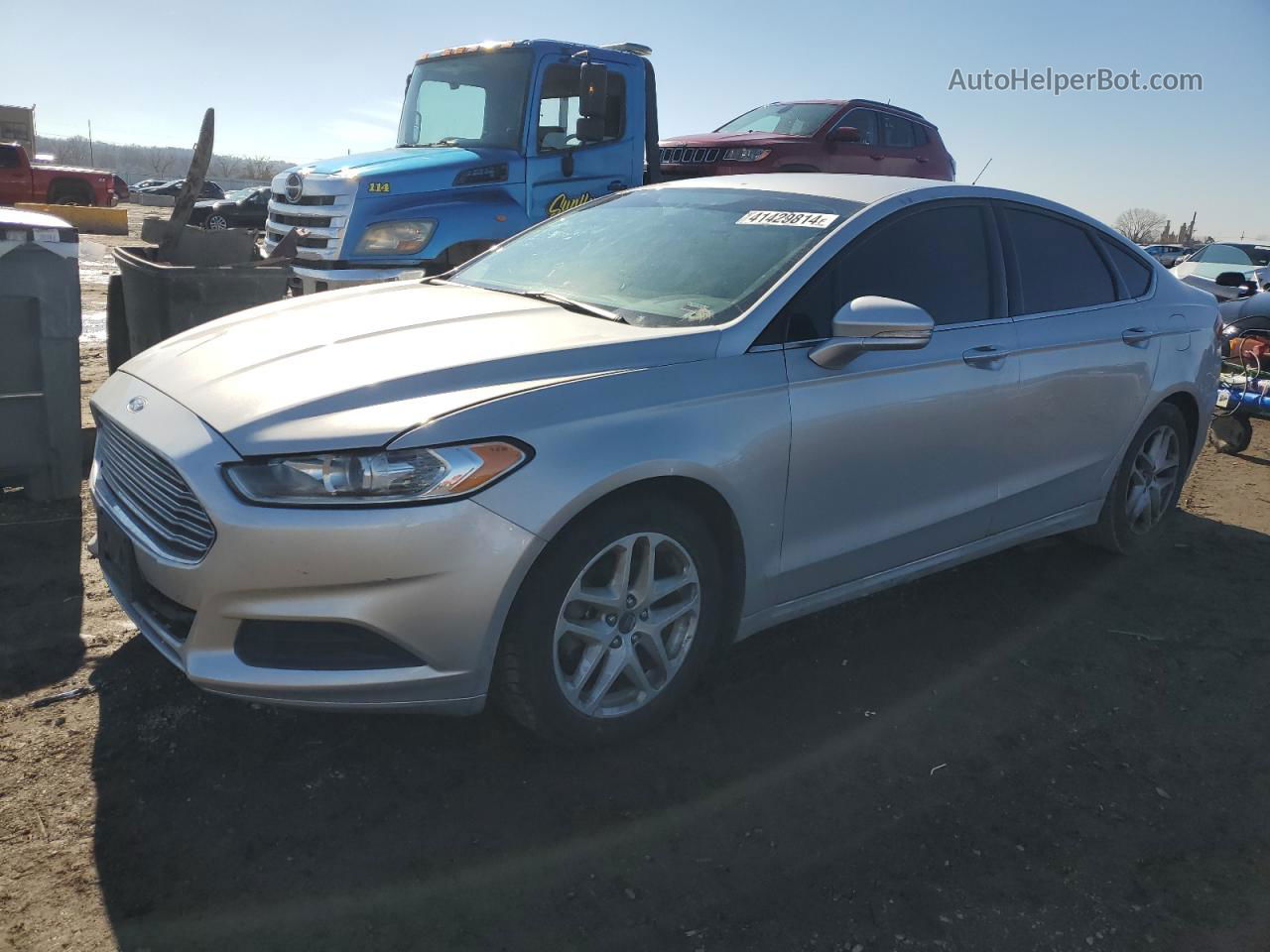 2015 Ford Fusion Se Silver vin: 3FA6P0HD3FR100198