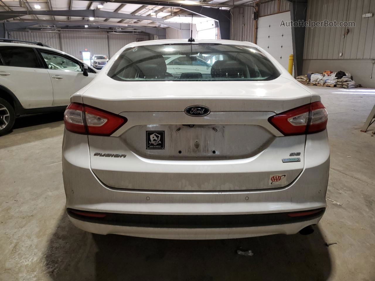 2015 Ford Fusion Se White vin: 3FA6P0HD3FR136408