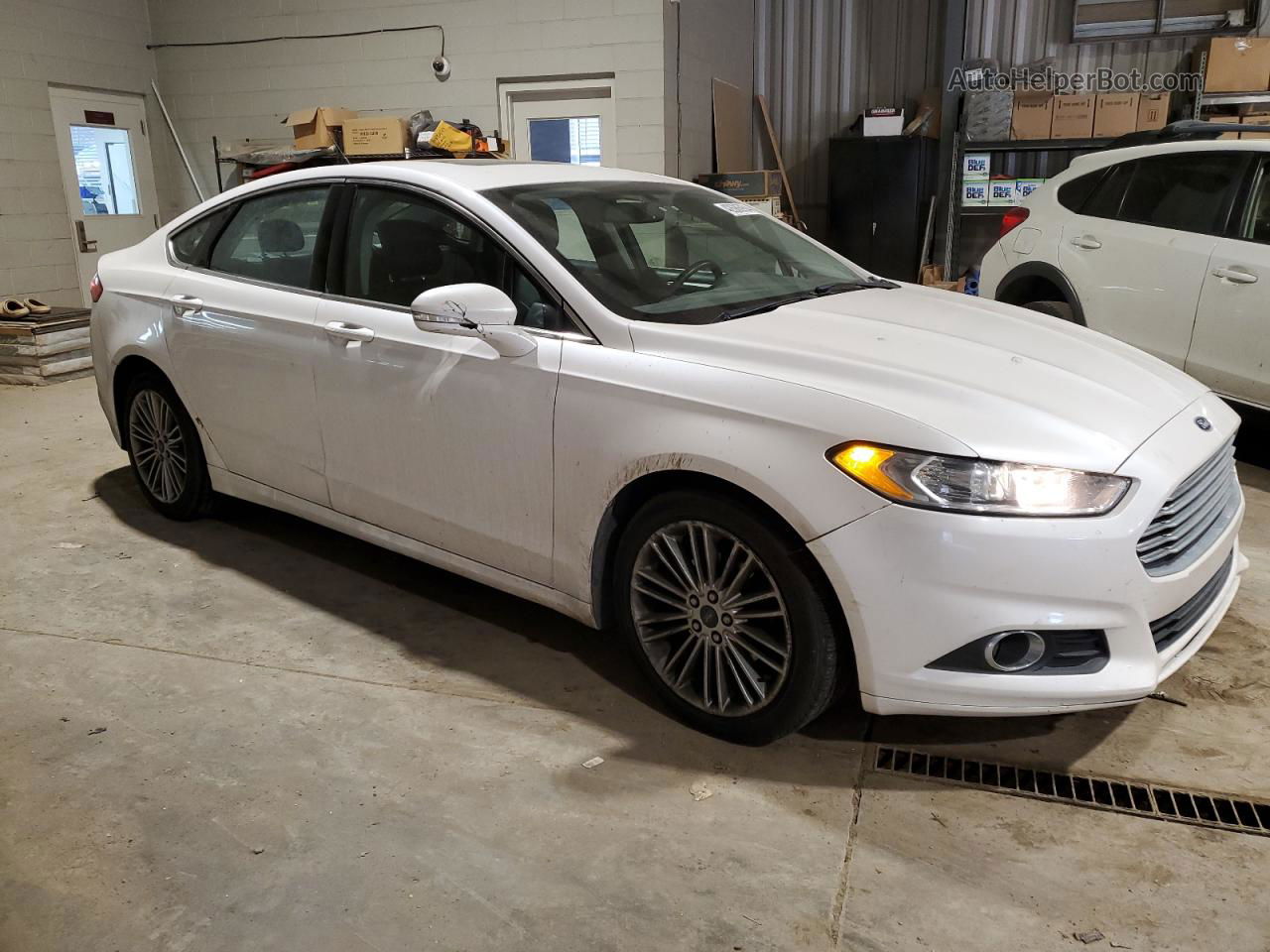 2015 Ford Fusion Se White vin: 3FA6P0HD3FR136408