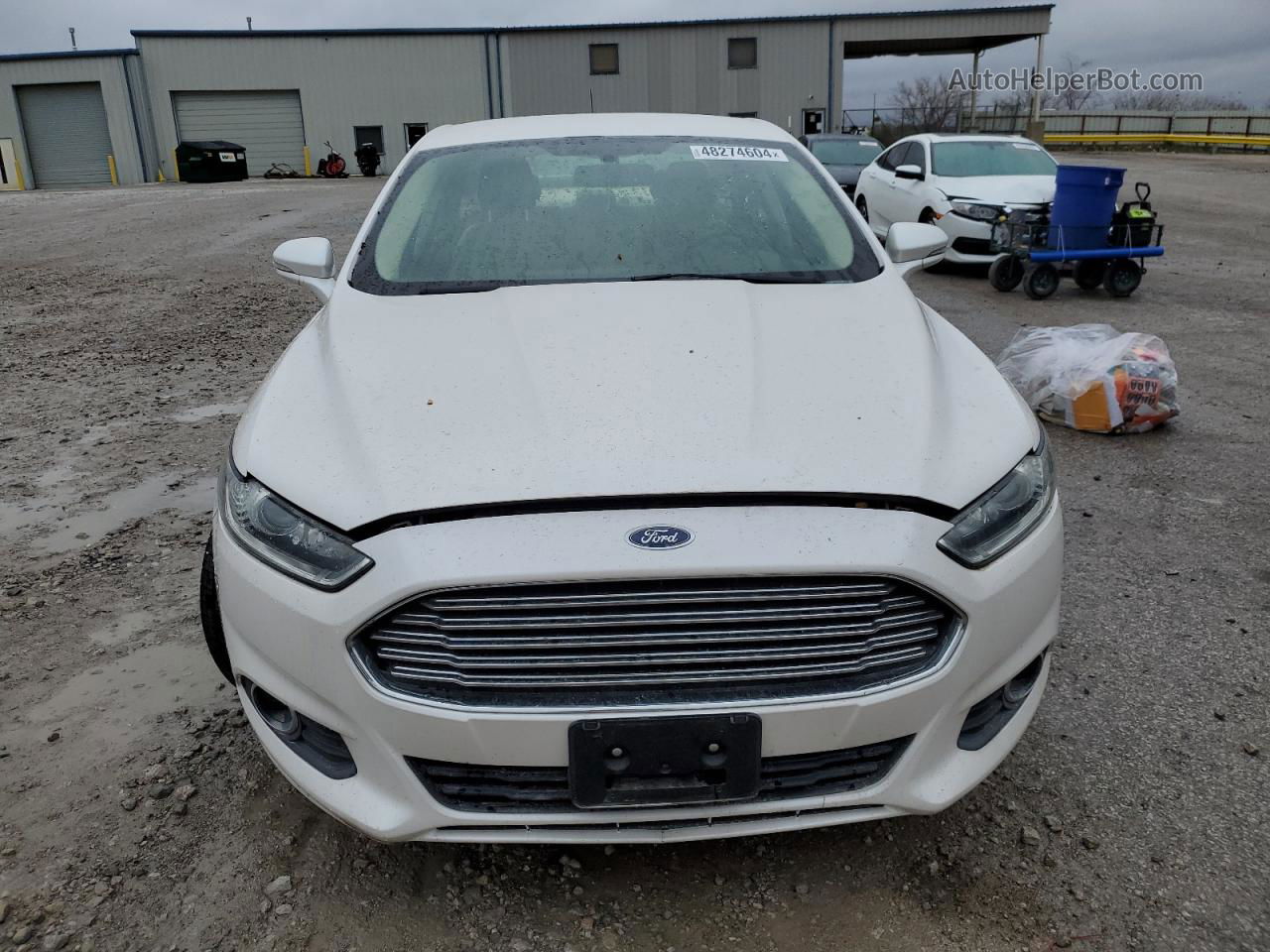 2015 Ford Fusion Se White vin: 3FA6P0HD3FR169747