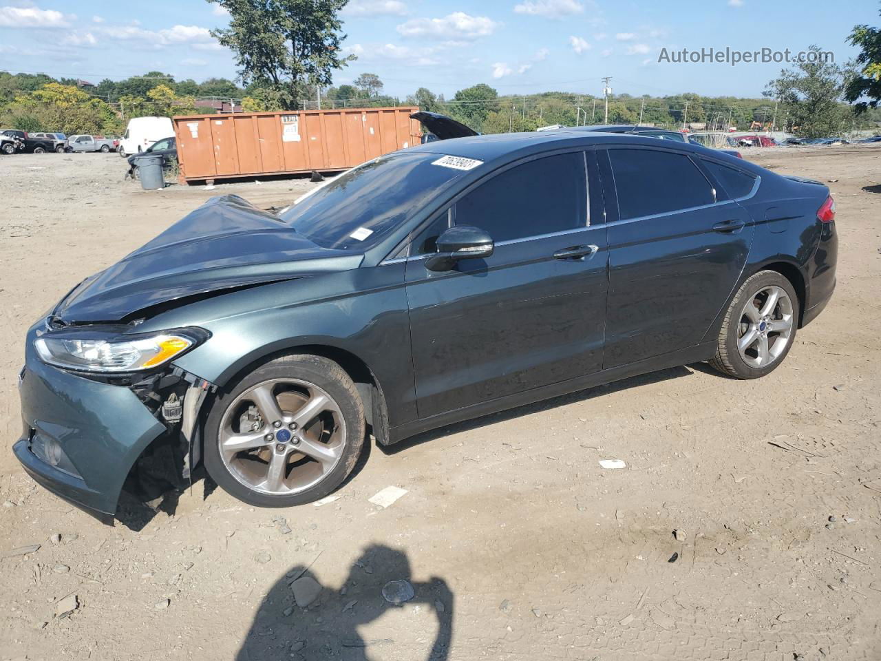 2015 Ford Fusion Se Green vin: 3FA6P0HD3FR231728