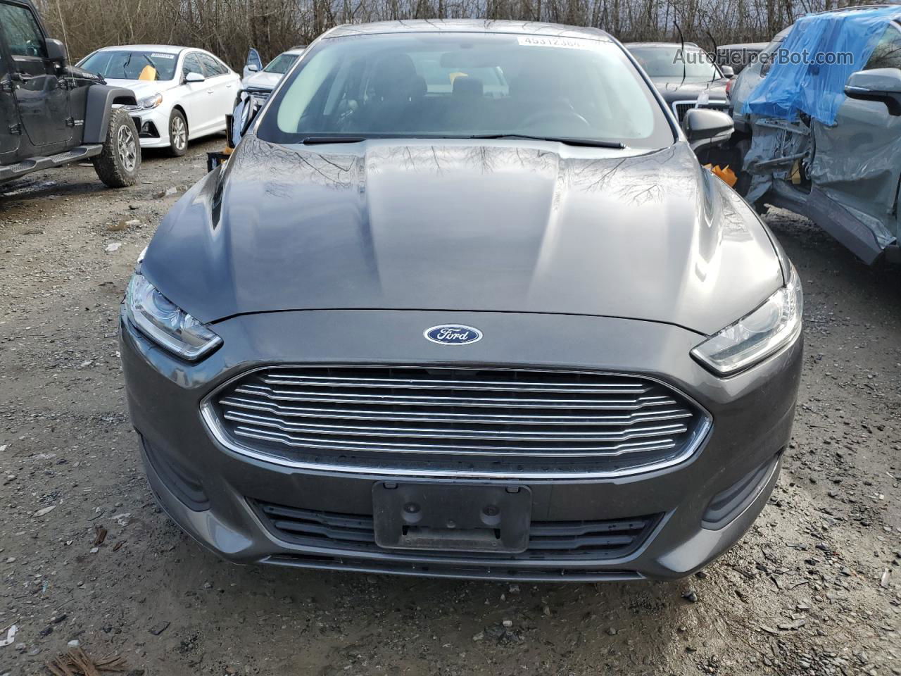 2016 Ford Fusion Se Gray vin: 3FA6P0HD3GR146020