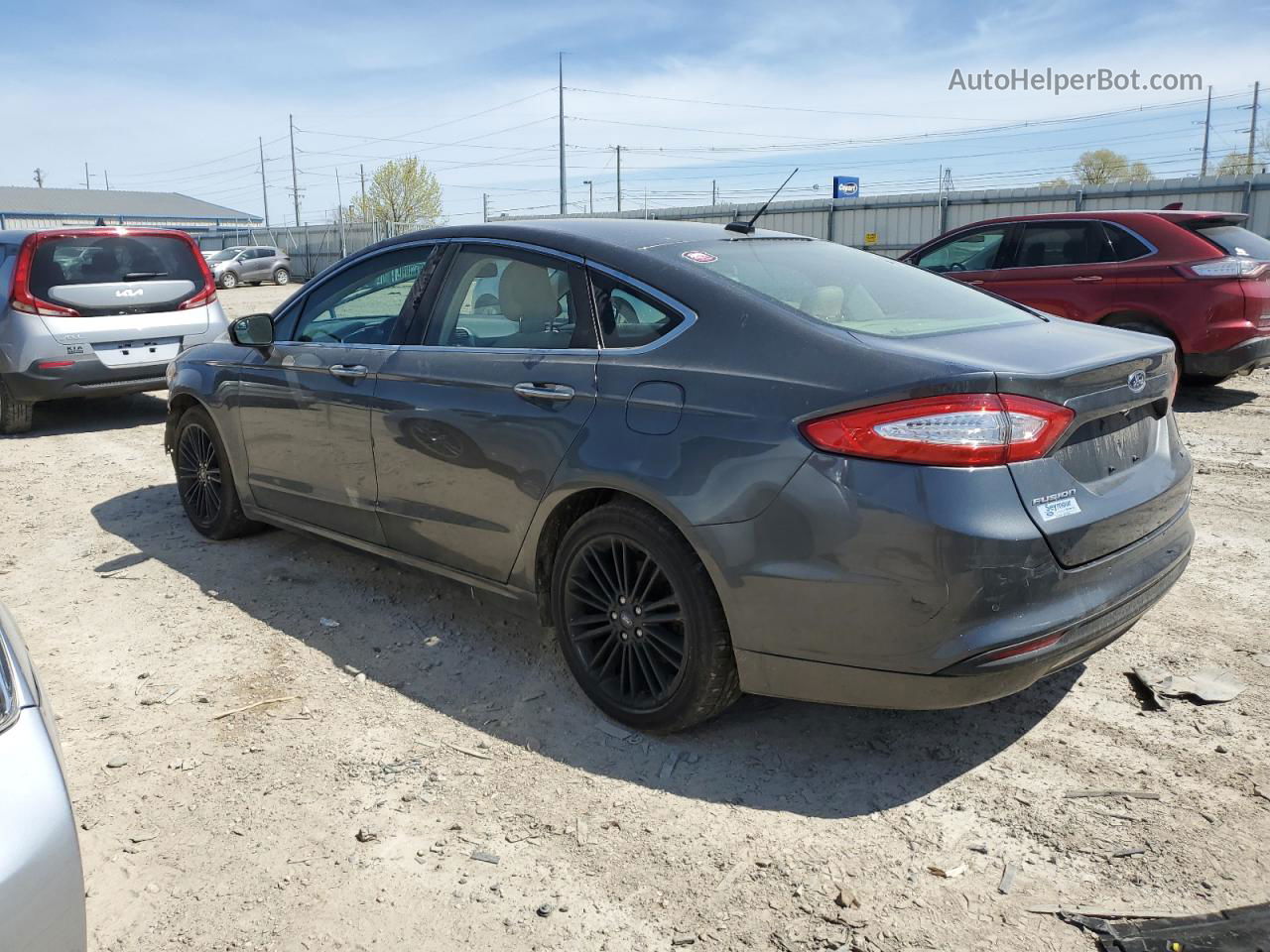 2016 Ford Fusion Se Gray vin: 3FA6P0HD3GR232167