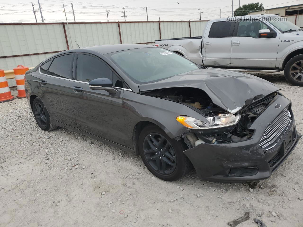 2016 Ford Fusion Se Gray vin: 3FA6P0HD3GR232363